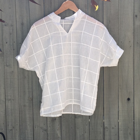 Tops - White baggy blouse with soft material
